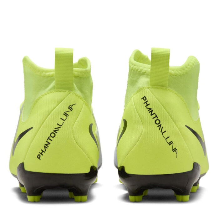 Nike Phantom Luna Ii Junior Firm Ground Football Boots – Silver/Volt – view 6