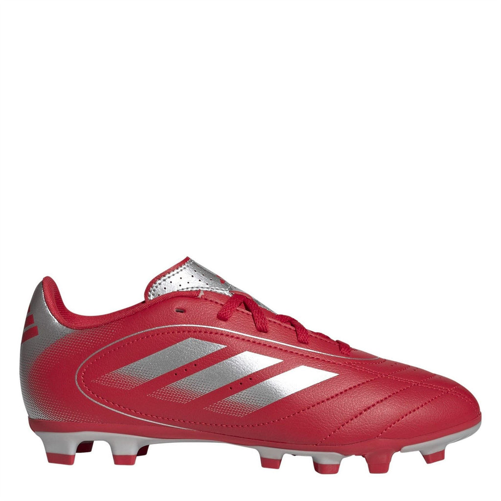 adidas Goletto Viii Junior Firm Ground Football Boots – Red/Silver