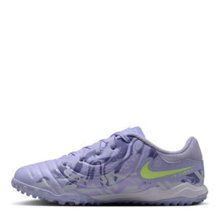 Nike Tiempo Legend 10 Junior Turf Football Boots – Purple/Volt – view 2