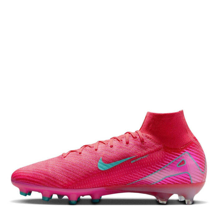Nike Mercurial Superfly 10 Artificial Ground Football Boots – Red/Green – view 2