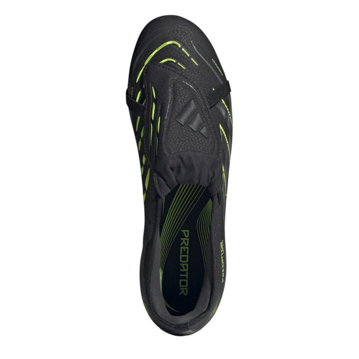 adidas Predator Firm Ground Football Boots – Black/Lemon - Image 5