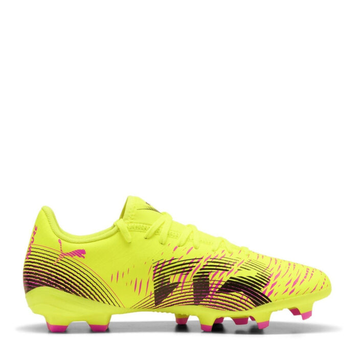 Puma Womens Future 8 Firm Ground Football Boots – Yellow/Black – view 4