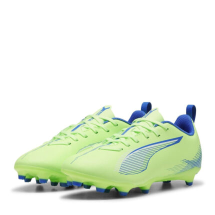 Puma Ultra Junior Firm Ground Football Boots – Green/Wht/Blue