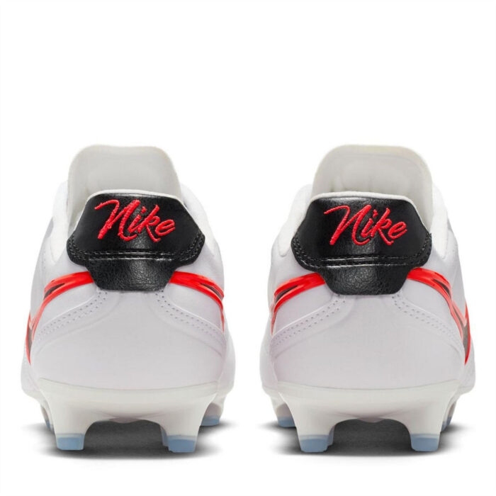 Nike Tiempo Ligera Firm Ground Football Boots – White/Black - Image 5