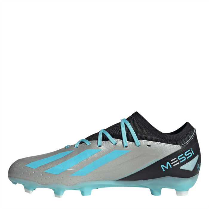 adidas X Crazyfast Firm Ground Football Boots – Silver/Blue/Blk – view 8