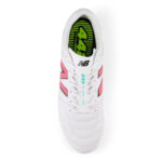 New Balance 442 V2 Firm Ground Football Boots – White/ Pink – view 3
