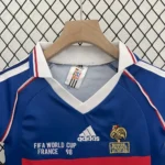France 1998 Home Kids Retro Jersey And Shorts