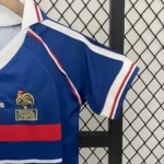 France 1998 Home Kids Retro Jersey And Shorts