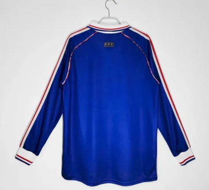 France 1998 World Cup Home Long Sleeves Retro Jersey