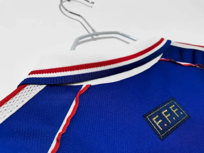 France 1998 World Cup Home Long Sleeves Retro Jersey