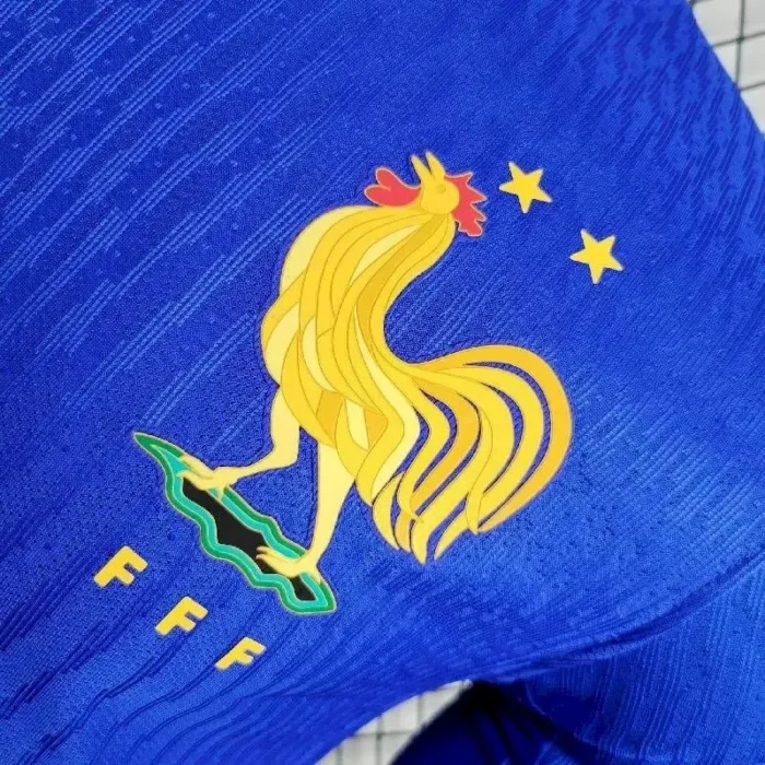 France 2024/25 Euro Home Long Sleeves Jersey Player Version