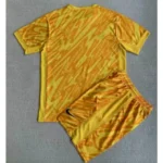 France 2024/25 Euro Yellow goalkeeper uniform Kids Kit