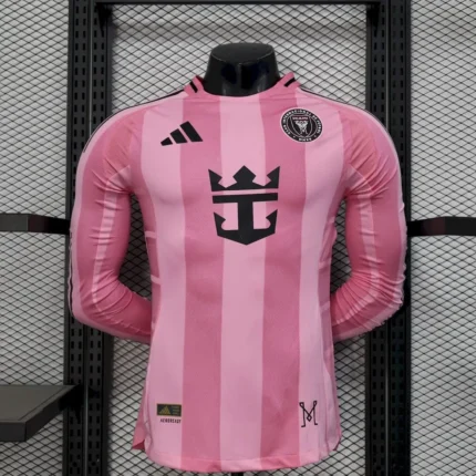 Inter Miami 2025/26 Home Long Sleeves Jersey Player Version