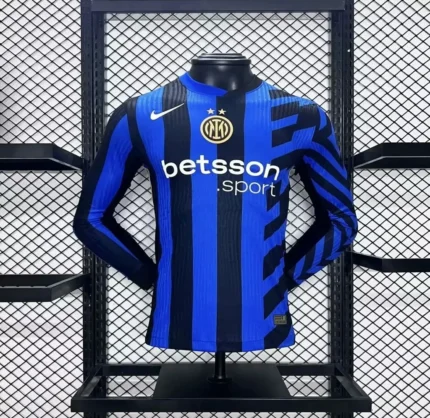 Inter Milan 2024/25 Home Long Sleeves Jersey Player Version
