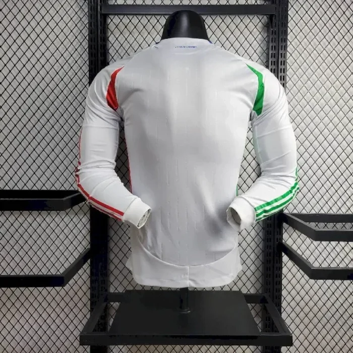Italy 2024/25 Euro Away Long Sleeves Jersey Player Version