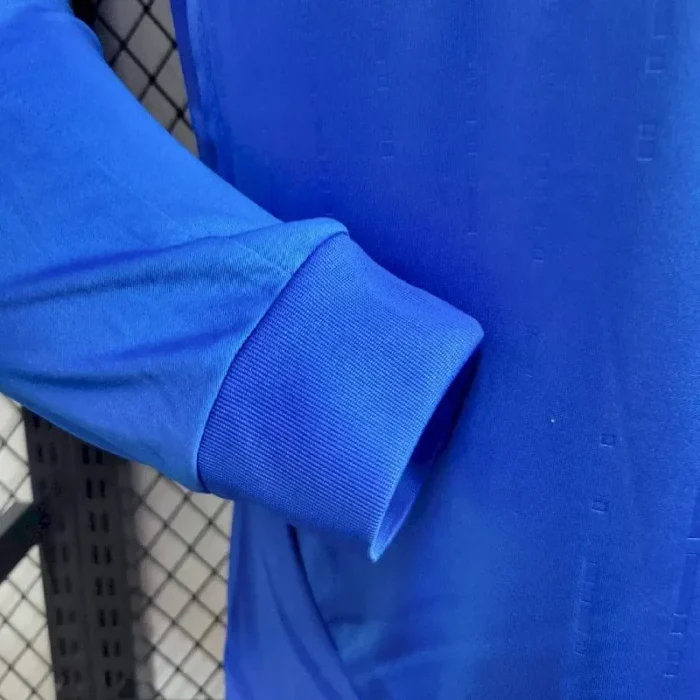 Italy 2024/25 Euro Home Long Sleeves Jersey Player Version