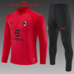 Kids AC Milan 2026/27 Half-zip Red Tracksuit