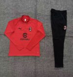 Kids AC Milan 2026/27 Half-zip Red Tracksuit