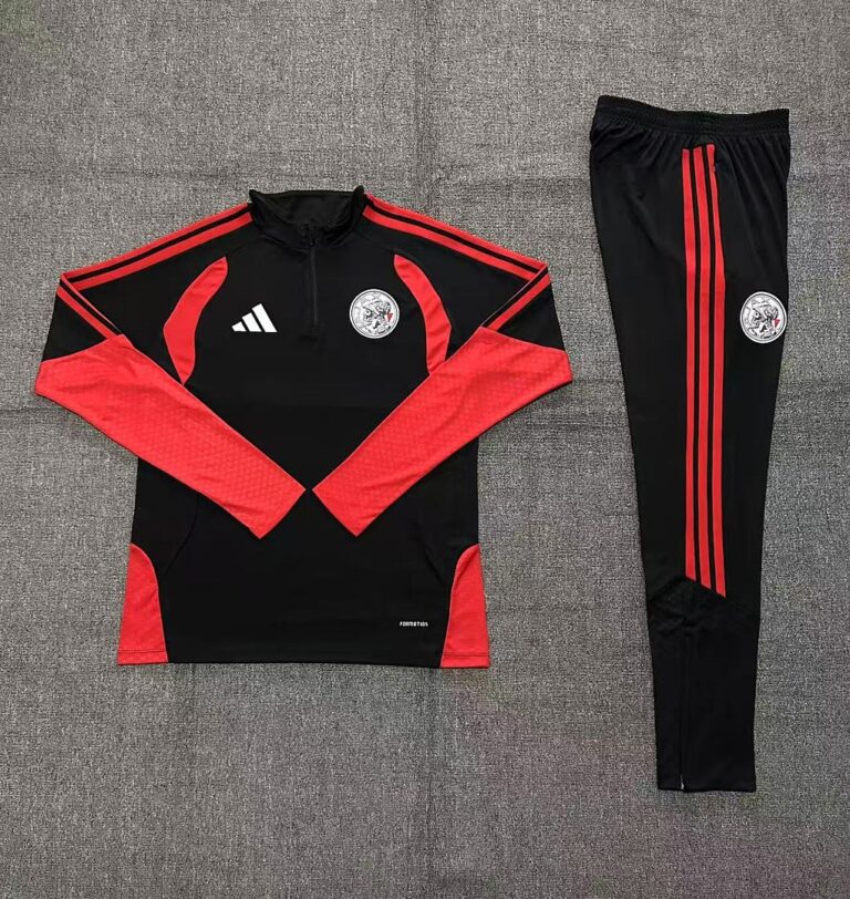 Kids Ajax 2026/27 Half-zip Black Tracksuit