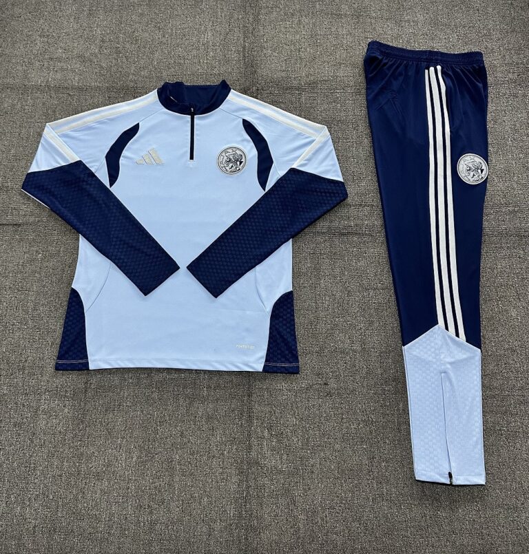 Kids Ajax 2026/27 Half-zip Light Blue Tracksuit
