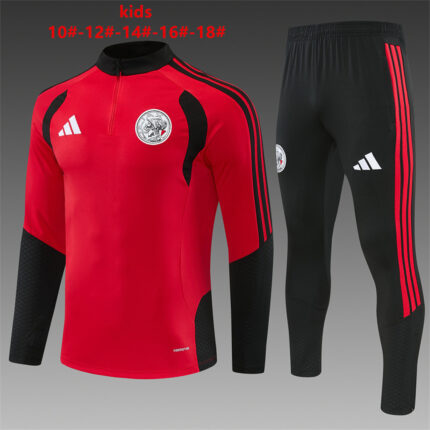 Kids Ajax 2026/27 Half-zip Red Tracksuit