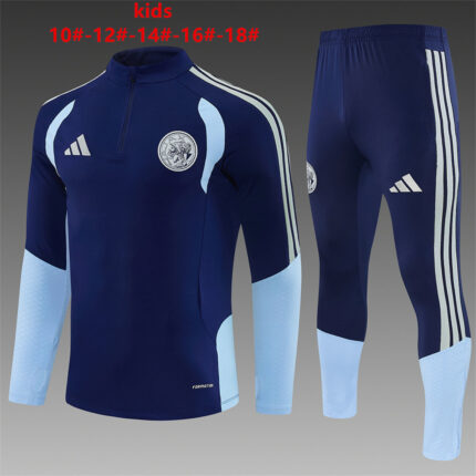 Kids Ajax 2026/27 Half-zip Royal Blue Tracksuit