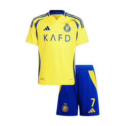 Kids Al-Nassr FC 2025/26 Home Jersey – Ronaldo 7
