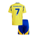 Kids Al-Nassr FC Retro Home Jersey – Ronaldo 7