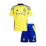 Kids Al-Nassr FC Retro Home Jersey – Ronaldo 7