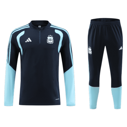 Kids Argentina 2026 World Cup 1 4 Zip World Cup Navy Tracksuit