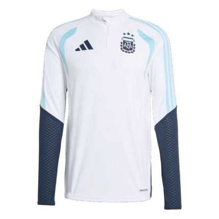 Kids Argentina 2026 World Cup 1 4 Zip World Cup White Tracksuit