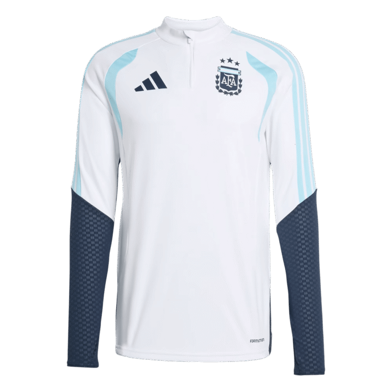 Kids Argentina 2026 World Cup 1 4 Zip World Cup White Tracksuit