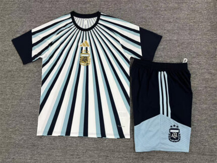 Kids Argentina 2026 World Cup Camo Blue White Training Jersey
