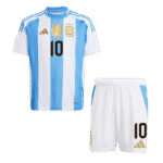Kids Argentina Retro Home Jersey – Messi 10