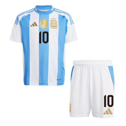 Kids Argentina Retro Home Jersey – Messi 10