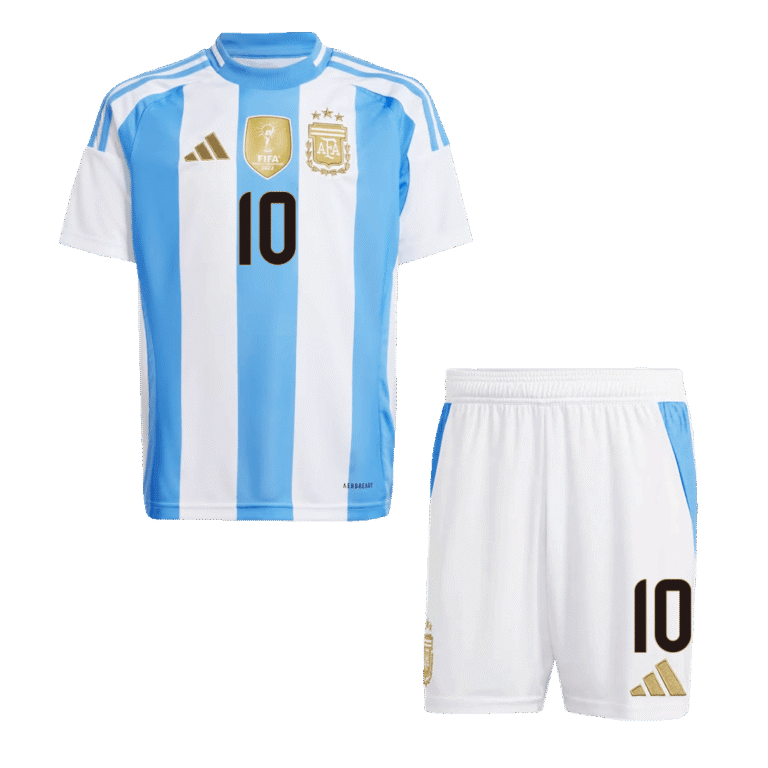 Kids Argentina Retro Home Jersey – Messi 10