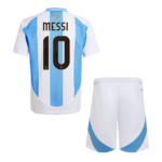 Kids Argentina Retro Home Jersey – Messi 10
