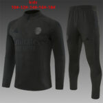 Kids Arsenal 2026/27 All Black Half-zip Tracksuit