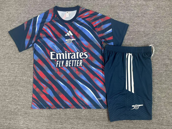 Kids Arsenal 2026/27 Camo Red Blue Training Jersey