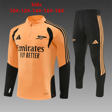 Kids Arsenal 2026/27 Half-zip Orange Tracksuit