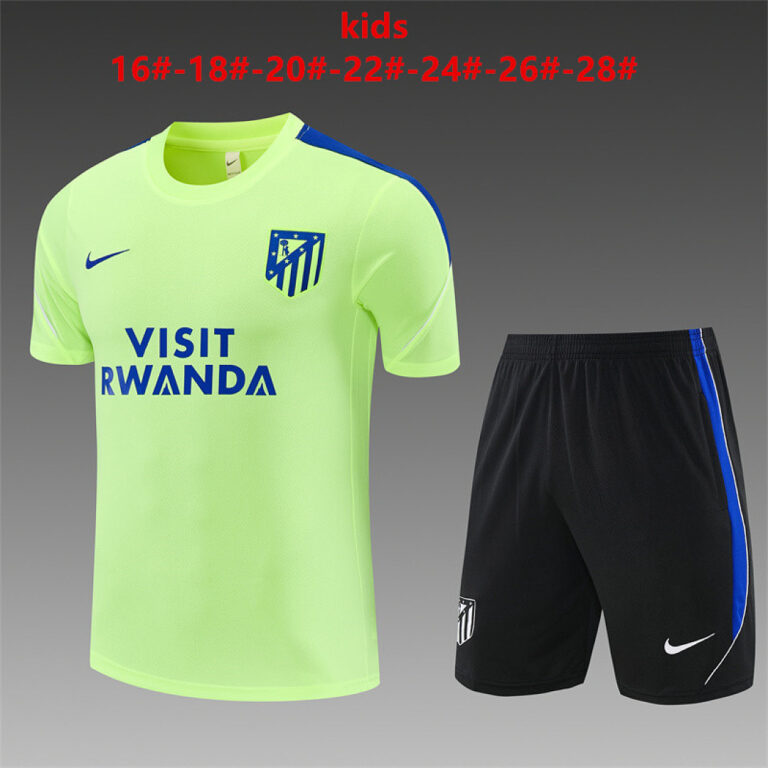 Kids Atletico Madrid 2026/27 Neon Green Training Jersey