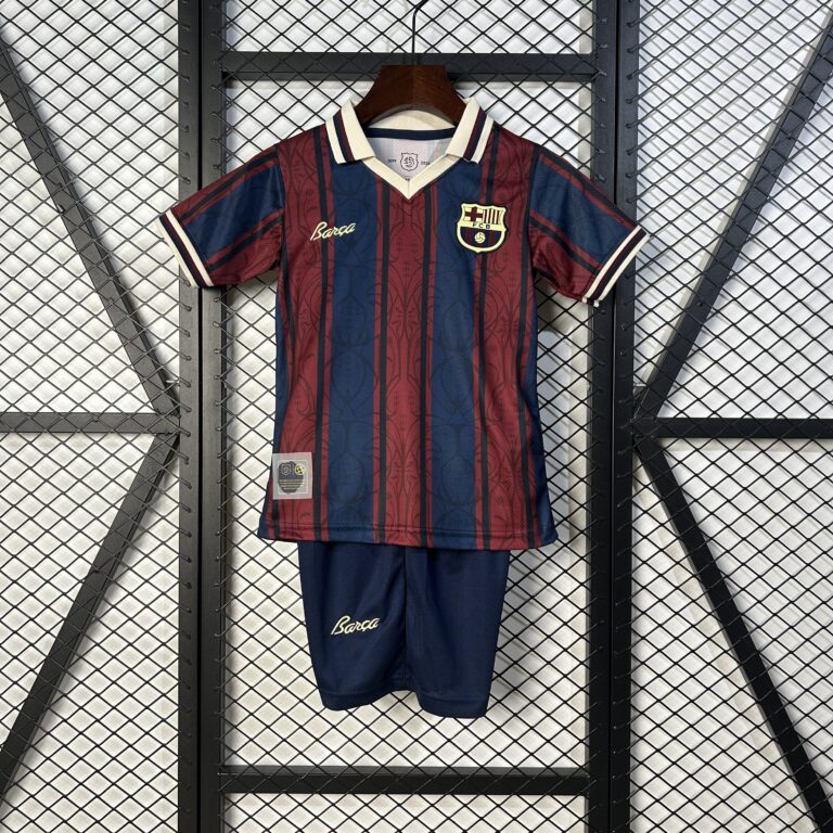 Kids Barcelona 2025/26 Red and Blue Special Edition Kit