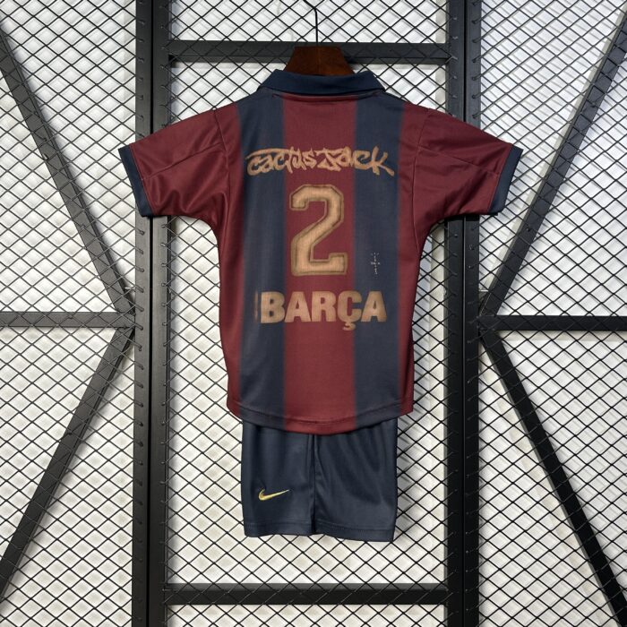 Kids Barcelona 2025/26 Red black Special Edition Kit