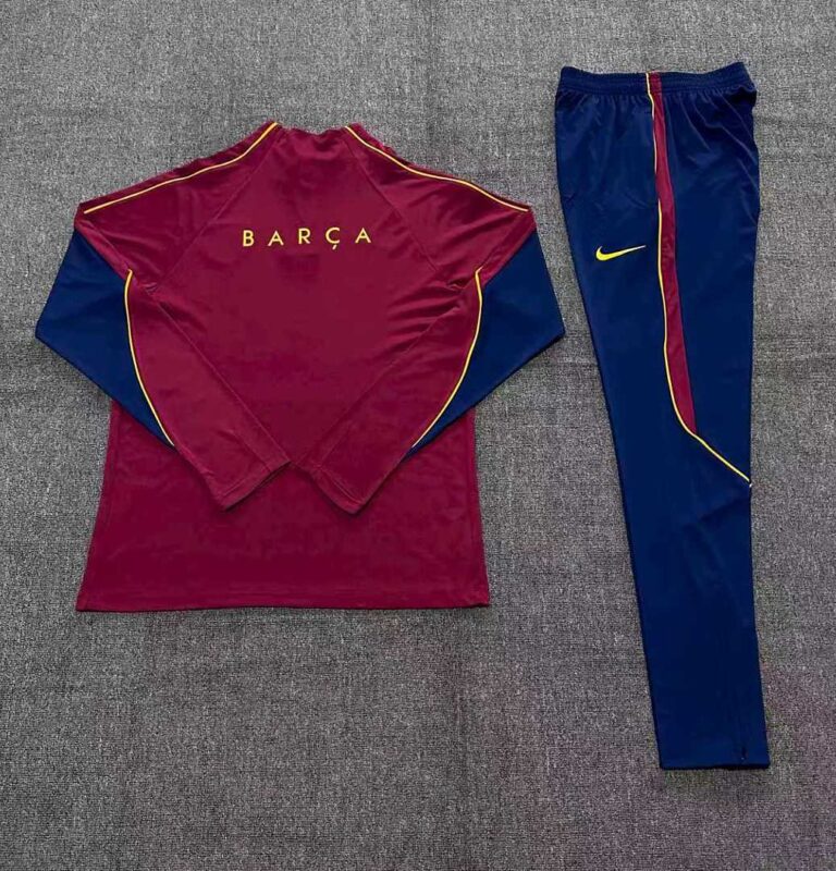 Kids Barcelona 2026/27 Half-zip Red Tracksuit
