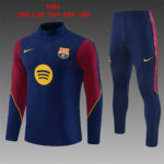 Kids Barcelona 2026/27 Half-zip Royal Blue Tracksuit