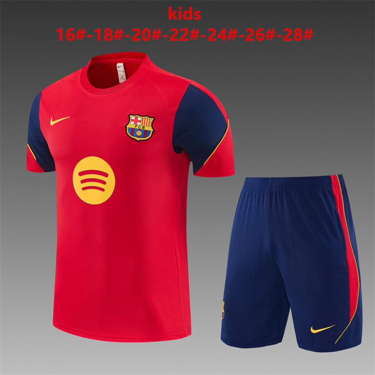 Kids Barcelona 2026/27 Red Training Jersey