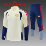 Kids Bayern Munich 2026/27 Half-zip Beige Tracksuit
