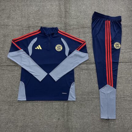Kids Bayern Munich 2026/27 Half-zip Royal Blue Tracksuit