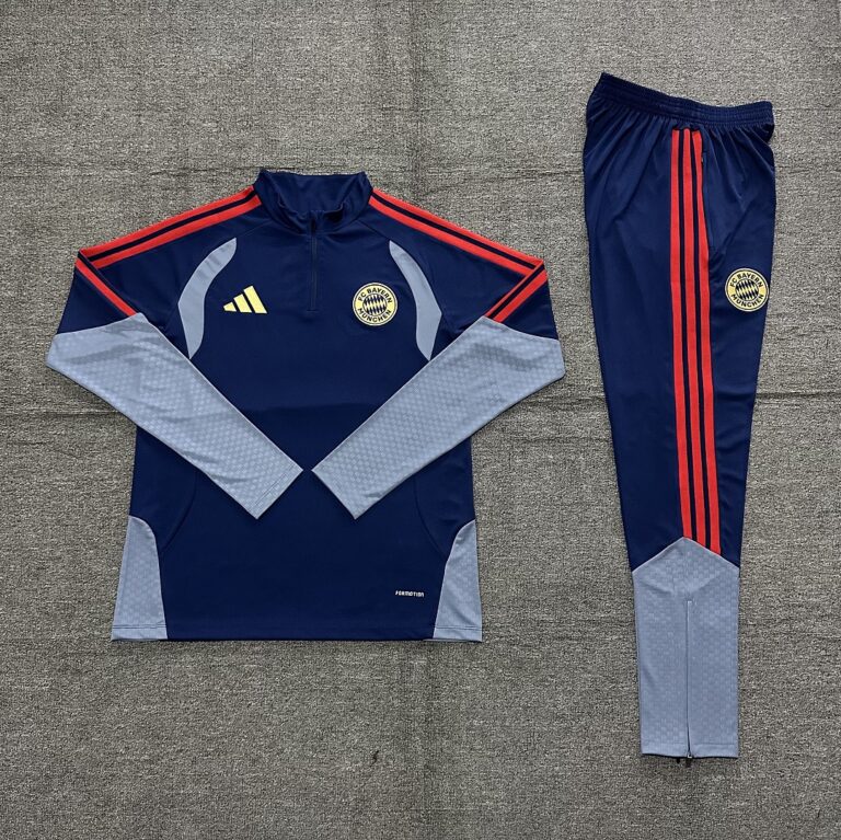 Kids Bayern Munich 2026/27 Half-zip Royal Blue Tracksuit