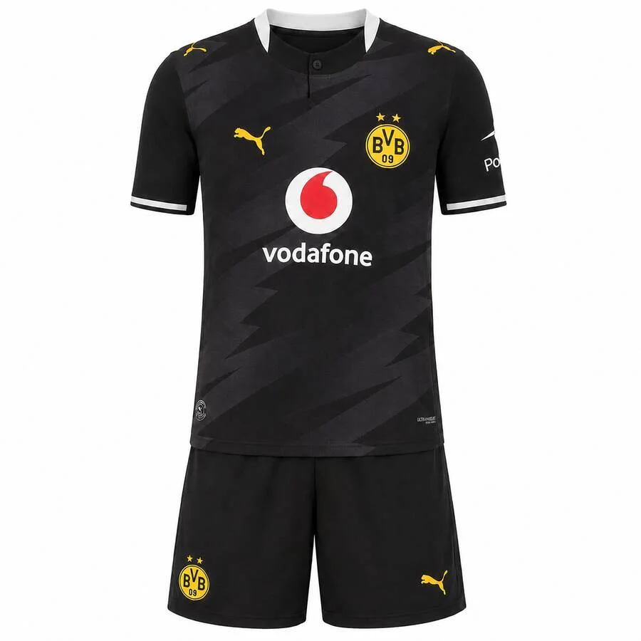 Kids Borussia Dortmund 2026/27 Away Kit Kids Borussia Dortmund 2026/27 Away Kit